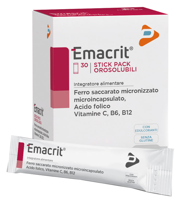 EMACRIT OROSOLUBILE 30 STICK PACK - fitfarma.it
