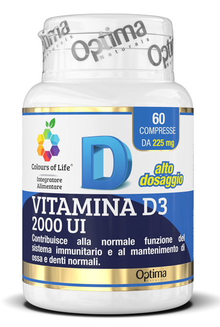 COLOURS OF LIFE VITAMINA D3 2000 UI 60 COMPRESSE - fitfarma.it