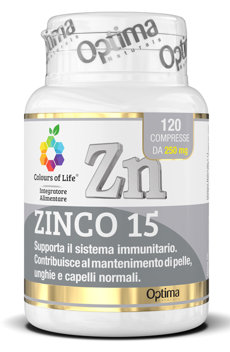 COLOURS OF LIFE ZINCO 15 120 COMPRESSE - fitfarma.it