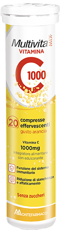 MULTIVITAMIX VIT C 1000 20 COMPRESSE EFFERVESCENTI - fitfarma.it