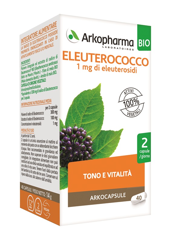 ARKOCAPS ELEUTEROCOCCO BIO 40 CAPSULE - fitfarma.it
