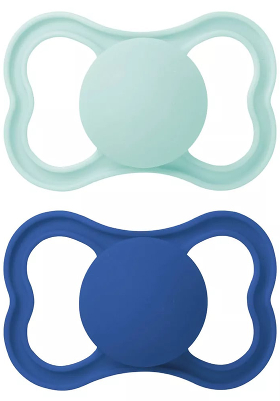 MAM AIR SUCCHIETTO 16+ MESI SILICONE MASCHIO 2 PEZZI - fitfarma.it