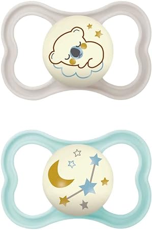 MAM AIR NIGHT SUCCHIETTO 16+ MESI SILICONE NEUTRO 2 PEZZI - fitfarma.it