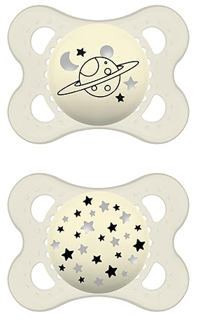 MAM SUCCHIETTO ORIGINAL NIGHT 2-6 MESI SILICONE NEUTRO 2 PEZZI - fitfarma.it