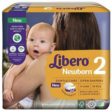 LIBERO NEWBORN PANNOLINO PER BAMBINO TAGLIA 2 3-6 34 PEZZI - fitfarma.it