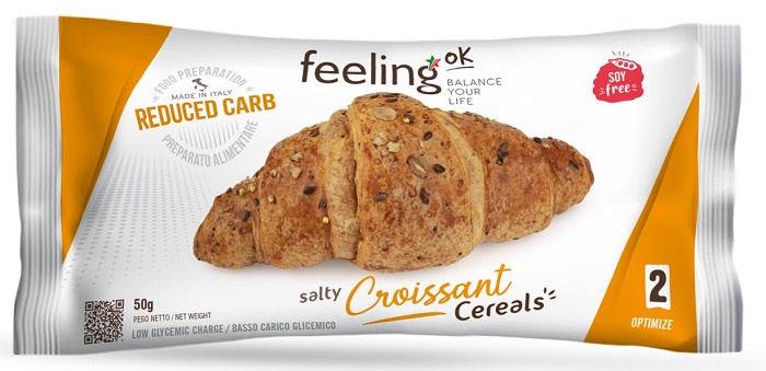 FEELING OK SALTY CROISSANT CEREALS OPTIMIZE 50 G - fitfarma.it