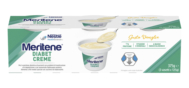 MERITENE DIABET CREME VANIGLIA 3 X 125 G - fitfarma.it