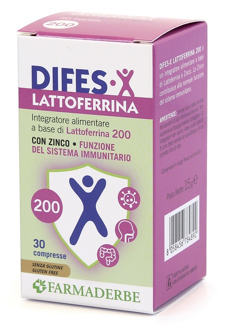 DIFES-X LATTOFERRINA 200 30 COMPRESSE - fitfarma.it