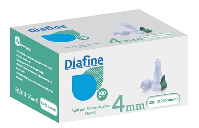 AGO PUNGIDITO PER INSULINA DIAFINE 32GX4MM 100 PEZZI - fitfarma.it