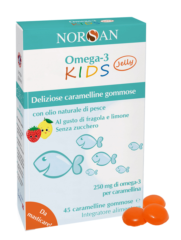 NORSAN OMEGA 3 KIDS 45 CARAMELLINE GOMMOSE - fitfarma.it