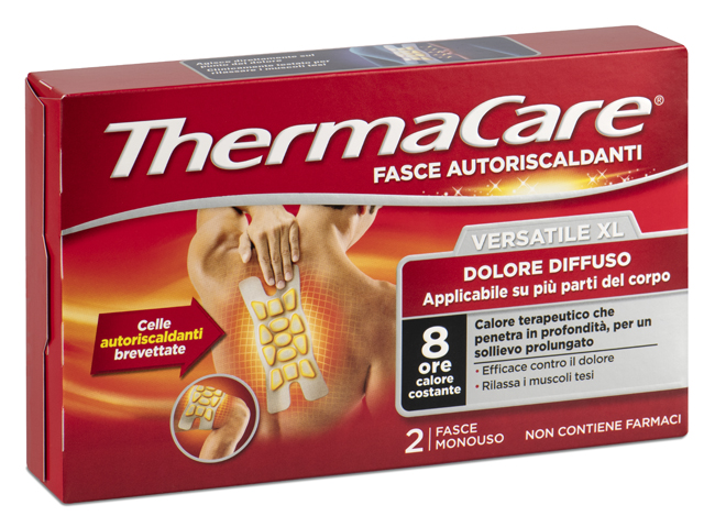 FASCIA AUTORISCALDANTE VERSATILE THERMACARE XL 2 PEZZI - fitfarma.it