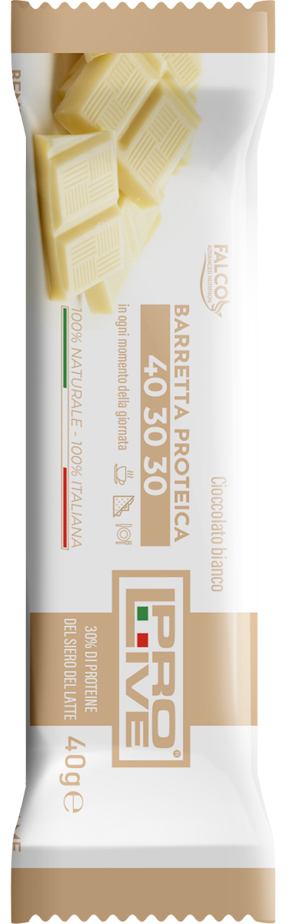 PROLIVE 40 30 30 BARRETTA PROTEICA CIOCCOLATO BIANCO 40 G - fitfarma.it