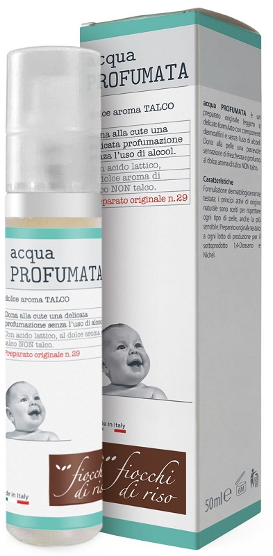 FIOCCHI DI RISO ACQUA PROFUMATA RINFRESCANTE TALCO 50 ML - fitfarma.it