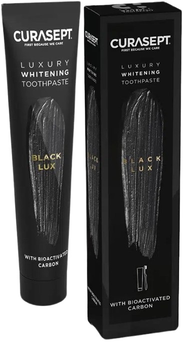CURASEPT BLACK LUXURY WHITENING DENTIFRICIO 75 ML - fitfarma.it