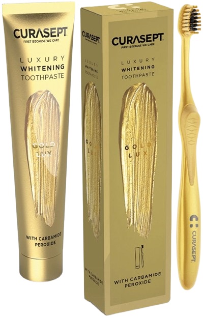 CURASEPT GOLD LUXURY WHITENING DENTIFRICIO 75 ML - fitfarma.it