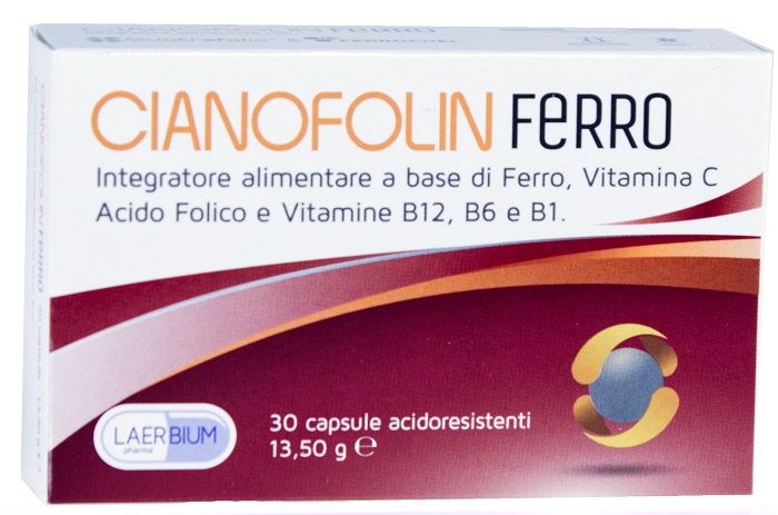 CIANOFOLIN FERRO 30 CAPSULE - fitfarma.it