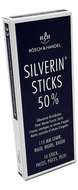 SILVERIN STICKS 50% MATITA CAUSTICA AL NITRATO D'ARGENTO RIGIDO 115MM - fitfarma.it