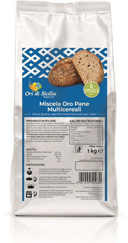 ORI DI SICILIA MIX ORO PANE MULTICEREALI 1 KG - fitfarma.it