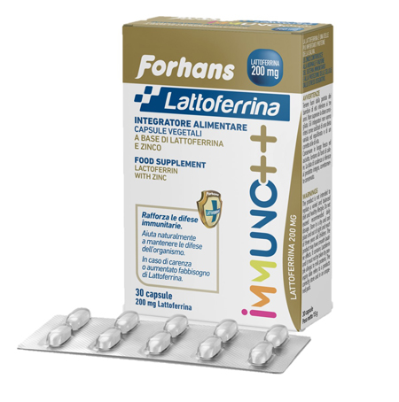 FORHANS LATTOFERRINA IMMUNO++ 200 MG LATTOFERRINA 30 CAPSULE - fitfarma.it