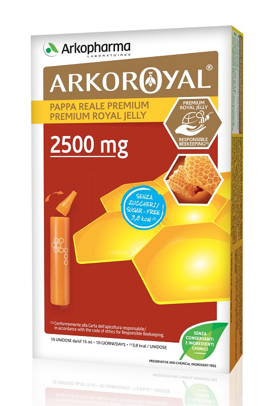 ARKOROYAL PAPPA REALE 2500 MG SENZA ZUCCHERO 10 FIALE - fitfarma.it