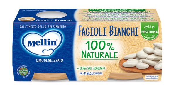 MELLIN OMOGENEIZZATO FAGIOLI BIANCHI 2 X 80 G - fitfarma.it