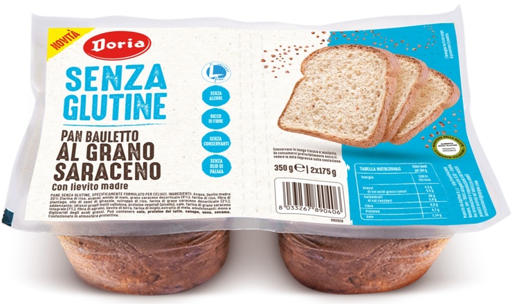 DORIA PAN BAULETTO GRANO SARACENO 2X175 G - fitfarma.it