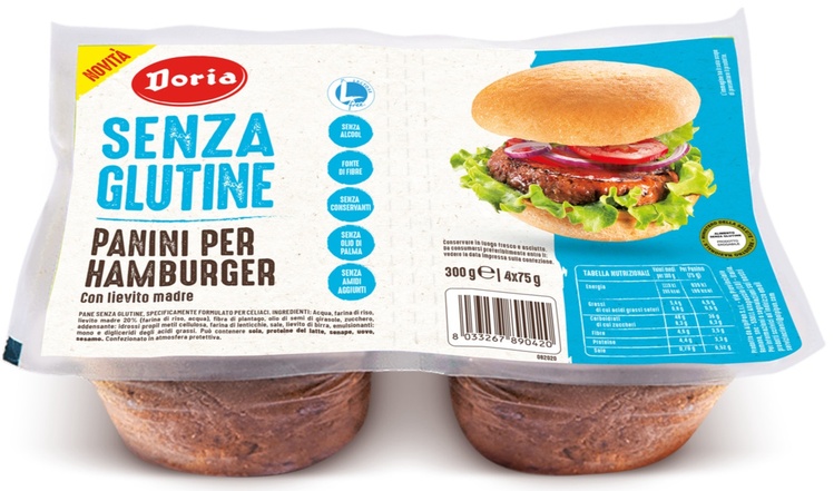 DORIA PANINI HAMBURGER 4X50 G - fitfarma.it