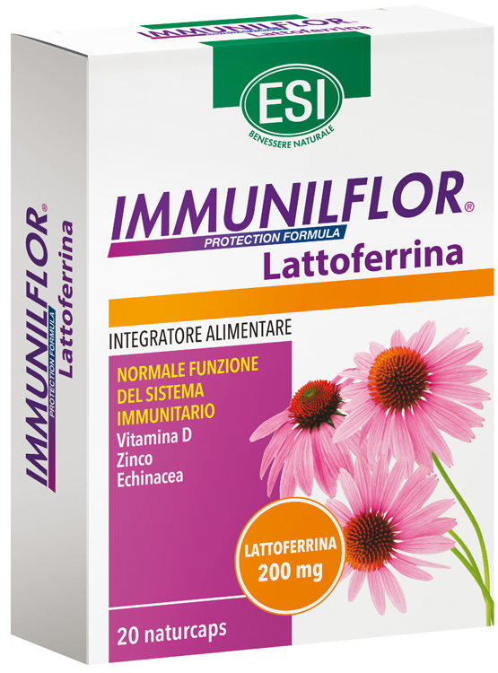ESI IMMUNILFLOR LATTOFERRINA 20 NATURCAPS - fitfarma.it