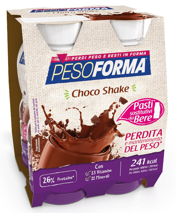 PESOFORMA CHOCO SHAKE 4X236 ML - fitfarma.it
