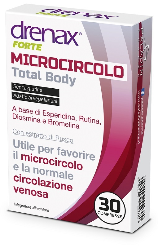 DRENAX FORTE MICROCIRCOLO TOTAL BODY 30 COMPRESSE - fitfarma.it