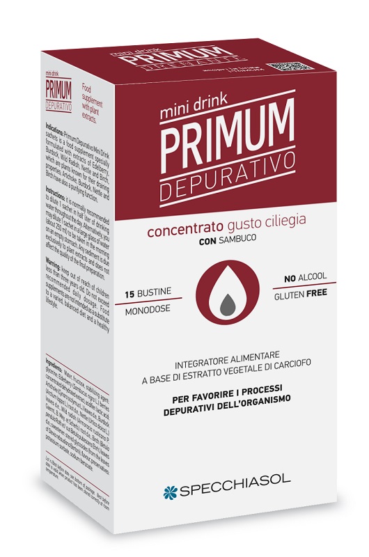 PRIMUM DEPURATIVO MINIDRINK CILIEGIA 15 STICK DA 10 ML - fitfarma.it