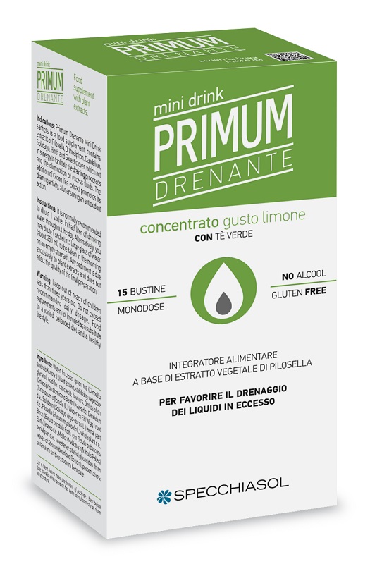 PRIMUM DRENANTE MINIDRINK LIMONE 15 STICK DA 10 ML - fitfarma.it