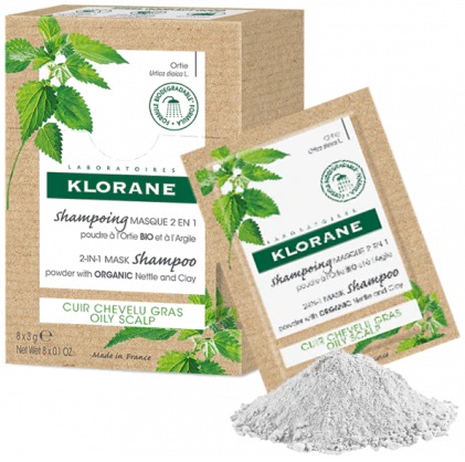 KLORANE SHAMPOO MASCHERA LAVANTE POLVERE ORTICA 8 BUSTINE 3 G - fitfarma.it