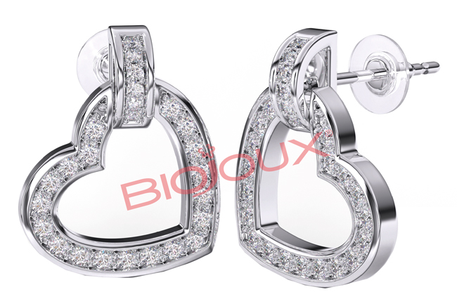 BJT224 ORECCHINO MONTECARLO HEART 12 MM - fitfarma.it