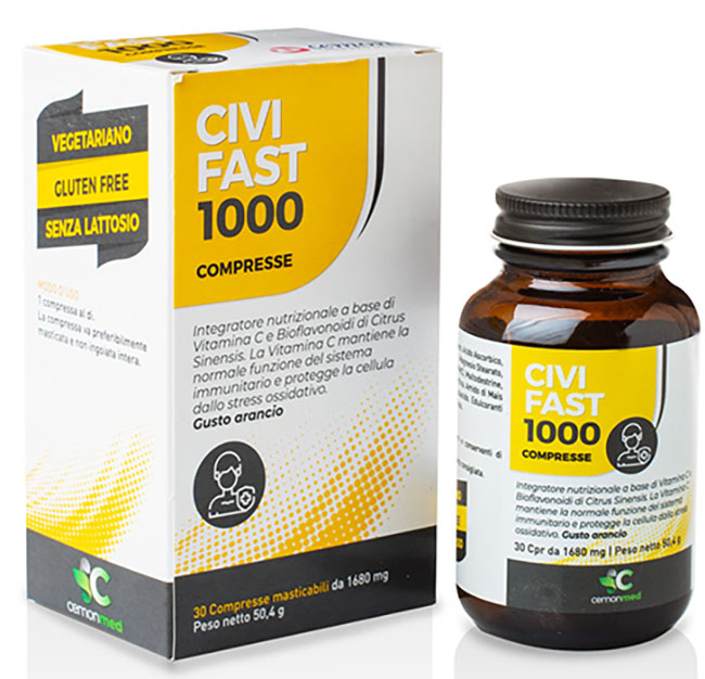 CEMONMED CIVIFAST 1000 30 COMPRESSE MASTICABILI - fitfarma.it