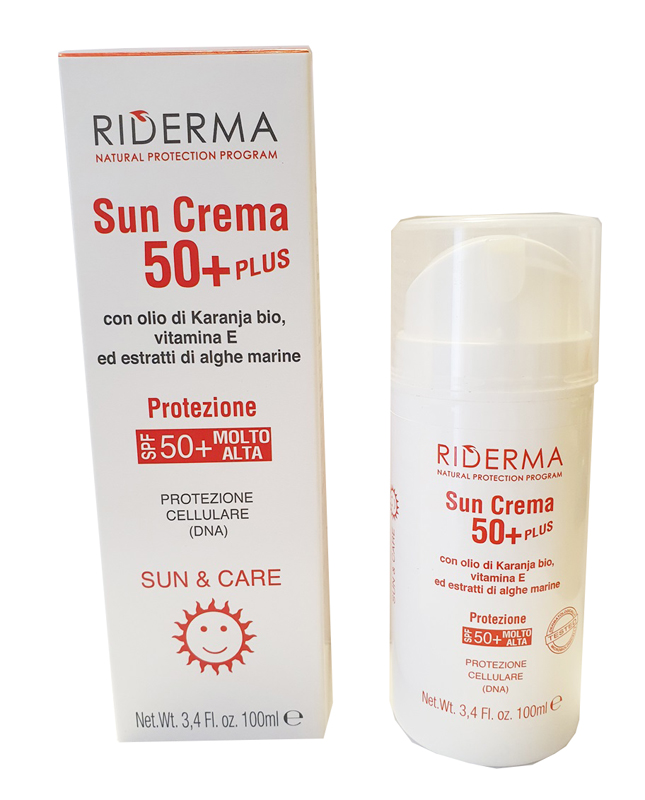 RIDERMA SUN CREMA 50+ PLUS 100 ML - fitfarma.it