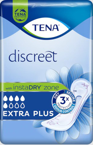 ASSORBENTE INCONTINENZA LEGGERA TENA DISCREET EXTRA PLUS 16 PEZZI - fitfarma.it