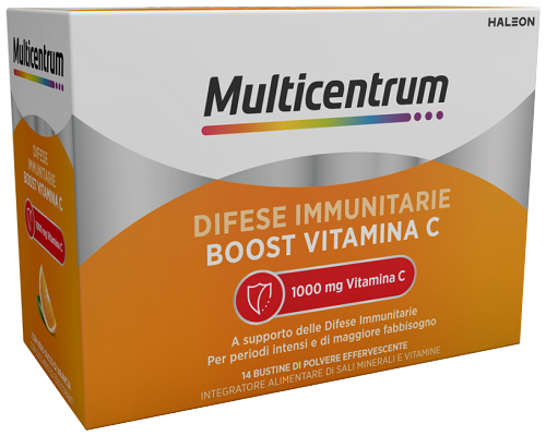 MULTICENTRUM DIFESE IMMUNITARIE BOOST VITAMINA C 14 BUSTINE - fitfarma.it