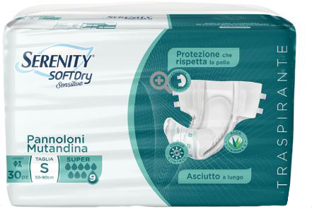 PANNOLONE MUTANDINA SERENITY SD SENSITIVE SUPER M 15 PEZZI - fitfarma.it