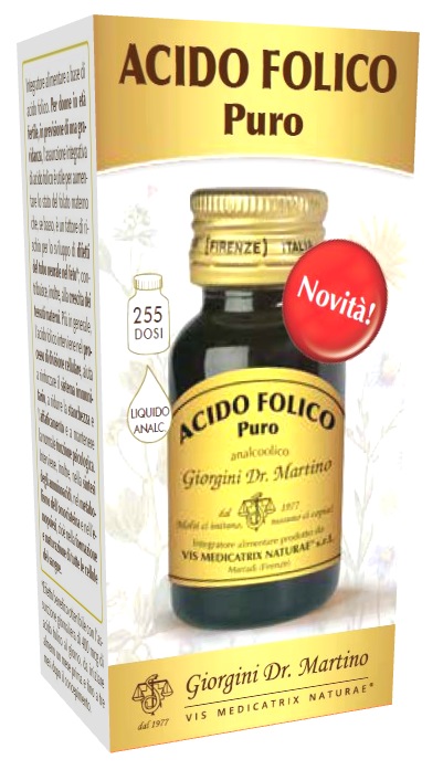 ACIDO FOLICO PURO LIQUIDO ANALCOLICO 30 ML - fitfarma.it
