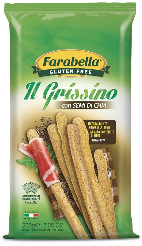 FARABELLA GRISSINI CON SEMI DI CHIA 200 G - fitfarma.it