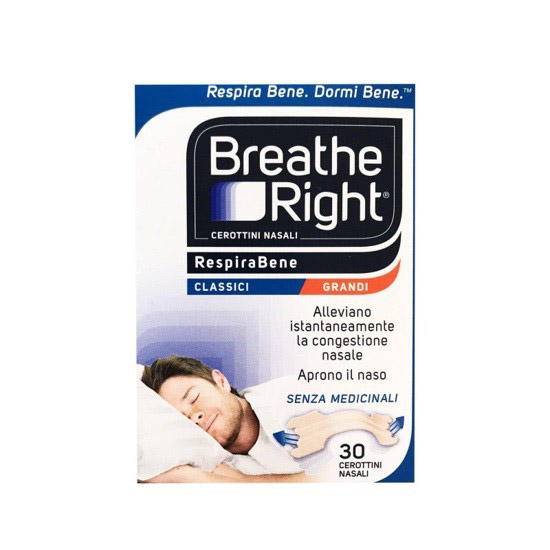 CEROTTI NASALI BREATH RIGHT CLASSICI GRANDI 30 PEZZI - fitfarma.it