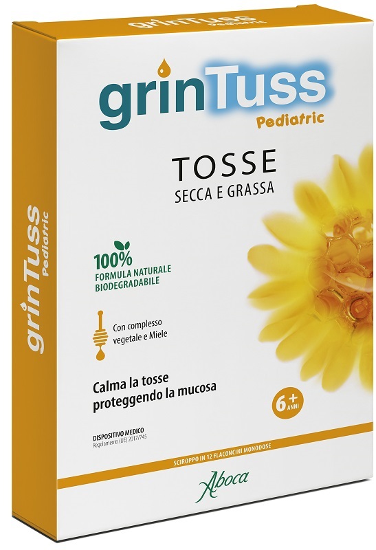 GRINTUSS PEDIATRIC SCIROPPO 12 FLACONCINI - fitfarma.it