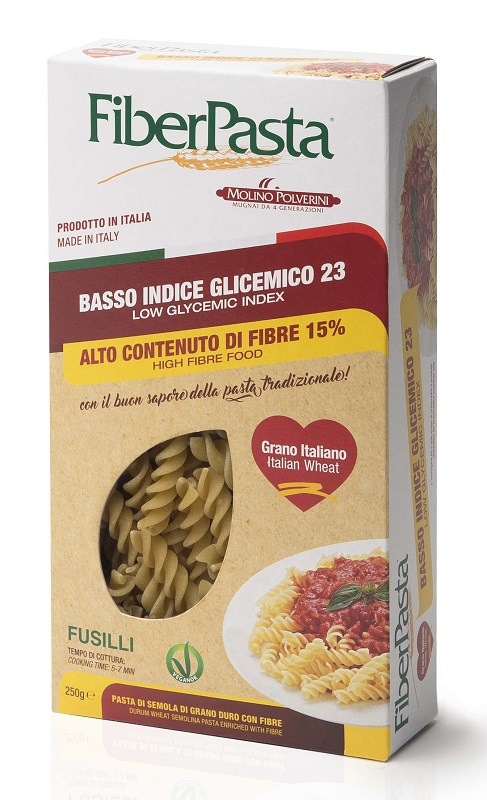 FIBERPASTA FUSILLI BASSO INDICE GLICEMICO 250 G - fitfarma.it