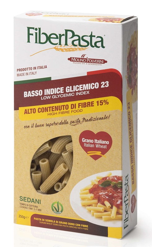 FIBERPASTA SEDANI BASSO INDICE GLICEMICO 250 G - fitfarma.it