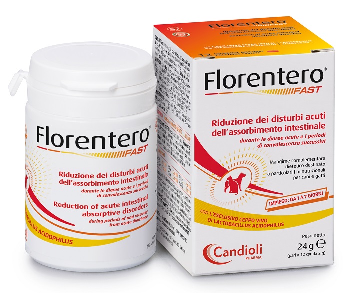 FLORENTERO FAST BARATTOLO DA 12 COMPRESSE APPETIBILI DA 2 G - fitfarma.it