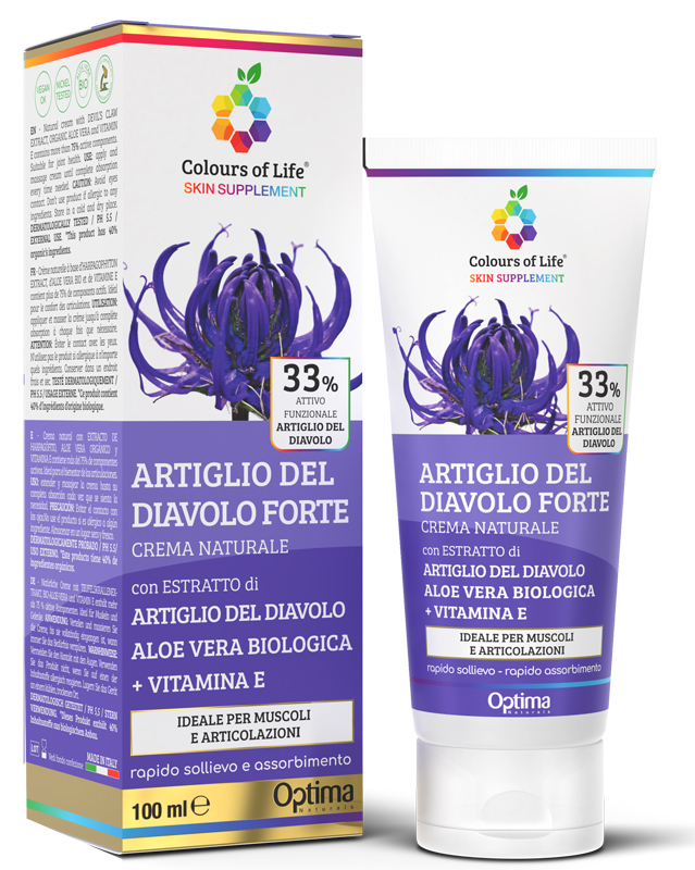COLOURS OF LIFE SKIN SUPPLEMENT ARTIGLIO DEL DIAVOLO 33% CREMA 100 ML - fitfarma.it