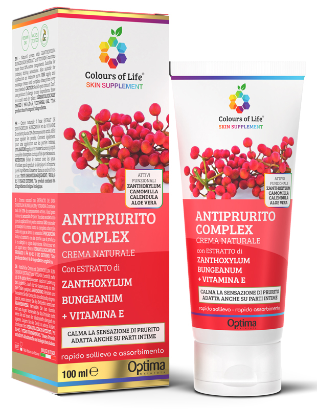 COLOURS OF LIFE SKIN SUPPLEMENTE ANTIPRURITO COMPLEX CREMA 100 ML - fitfarma.it