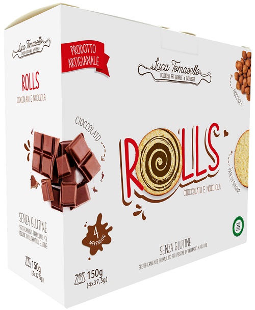 ROLLS MERENDINA CIOCCOLATO NOCCIOLA 150 G - fitfarma.it