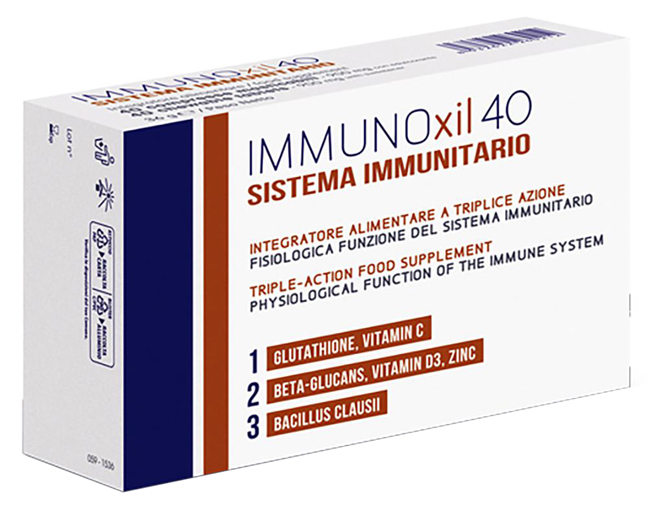IMMUNOXIL 40 SISTEMA IMMUNITARIO 40 COMPRESSE MASTICABILI - fitfarma.it